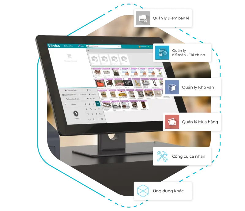 Unlimited integration capability of Viindoo Retail POS Unlimited integration capability of Viindoo Retail POS