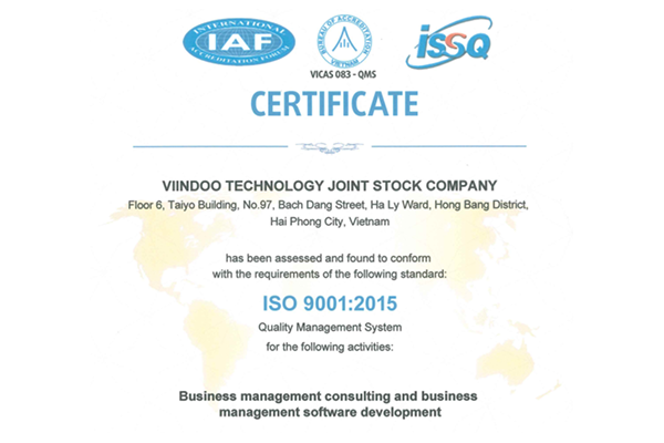 Viindoo ISO 9001:2015