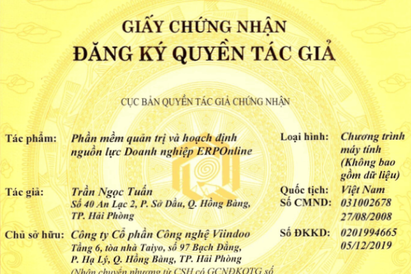 Phần mềm Quản trị Doanh nghiệp Viindoo