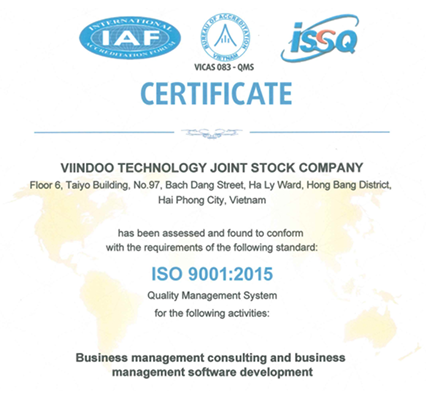 Viindoo ISO 9001:2015